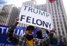 Advirerten cero tolerancia a la violenciagrupos pro y contra Trump en inmediaciones de tribunal de Nueva York