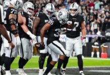 RAIDERS PROPINA HISTÓRICA PALIZA A CHARGERS