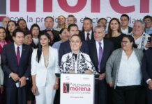 CLAUDIA SHEINBAUM CELEBRA BANCADA HISTÓRICA DE MORENA CON 66 SENADORES Y SENADORAS