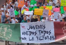 JÓVENES SE MOVILIZAN EN TODO EL PAÍS A FAVOR DE LA REFORMA AL PODER JUDICIAL