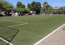 REHABILITA SECRETARÍA DE BIENESTAR ESPACIO DEPORTIVO EN LA VILLA BONITA