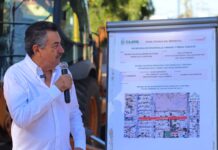 DA BANDERAZO JAVIER LAMARQUE A OBRA DE INFRAESTRUCTURA HIDROSANITARIA EN CALLE TETABIATE Y PAVIMENTACIÓN EN CALLE RÍO SONORA