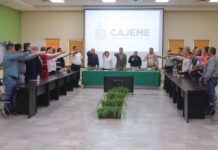 JAVIER LAMARQUE TOMA PROTESTA A CONSEJO MUNICIPAL DE PROTECCIÓN CIVIL 2024-2027 EN CAJEME