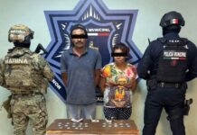 SSPM Y MARINA DETIENEN A PAREJA POR DELITO CONTRA LA SALUD EN VILLA BONITA