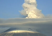 Popocatépetl emite IMPACTANTE fumarola; alertan por caída de ceniza en estos estados