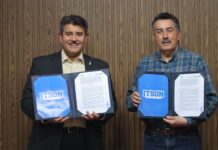 Firma Javier Lamarque convenio de colaboración entre el Ayuntamiento de Cajeme y el ITSON