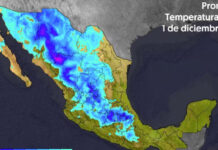 Más de la mitad del país con heladas de hast -10 °C, además habrá lluvias en diversos estados este 1 de dicembre