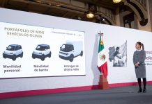 PRESIDENTA CLAUDIA SHEINABUM PRESENTA OLINIA, PRIMERA ARMADORA MEXICANA DE MINI VEHICULOS ELÉCTRICOS DESARROLLADOS EN MÉXICO