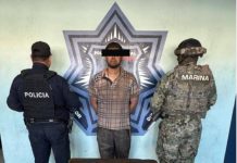 OPERATIVO CONJUNTO ENTRE SSPM Y SEMAR DEJA DETENIDOS Y ASEGURAMIENTO DE ARMAS EN CAJEME