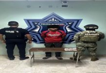 DETIENE SSPM Y MARINA A SUJETO EN PRESUNTA POSESIÓN DE DROGA EN CAJEME